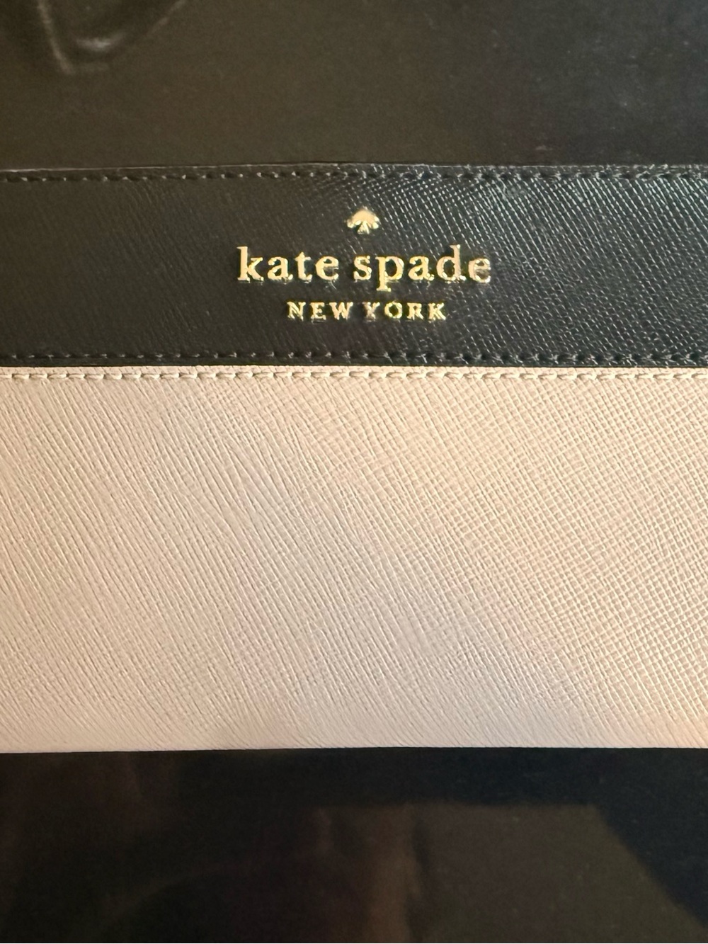 kate spade Two-Tone Black and Pale Pink Women's Wallet